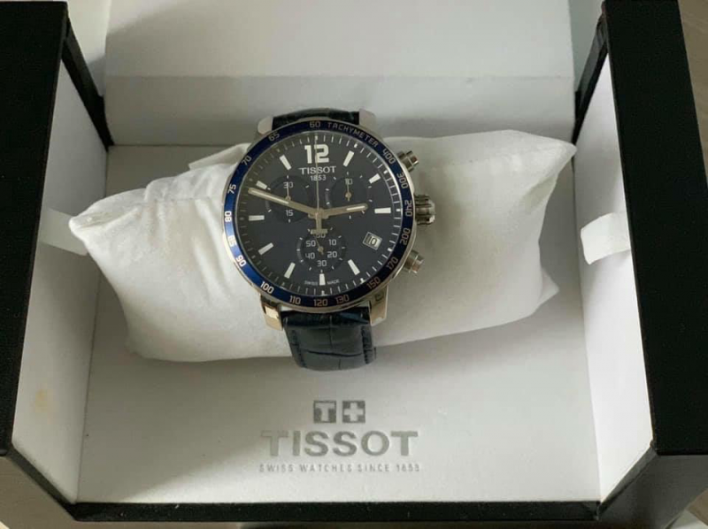 Eladó Tissot Quickster Chronograph Stainless Steel / Blue óra