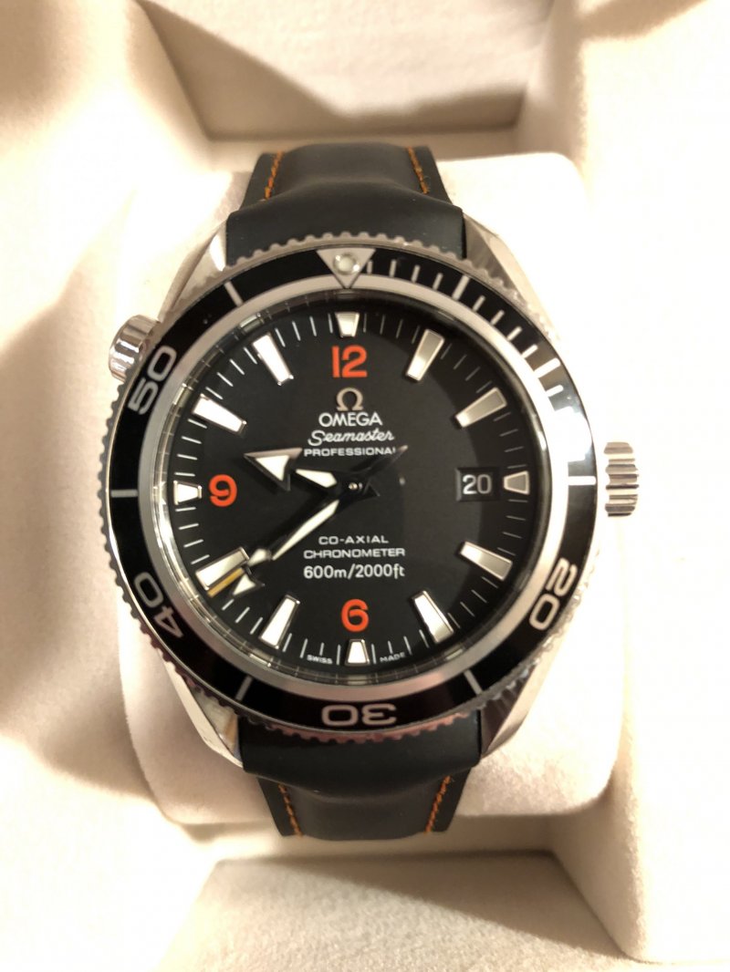 Eladó Omega Seamaster Planet Ocean 600M Co-Axial 42 Stainless Steel / Orange Numerals / Rubber óra
